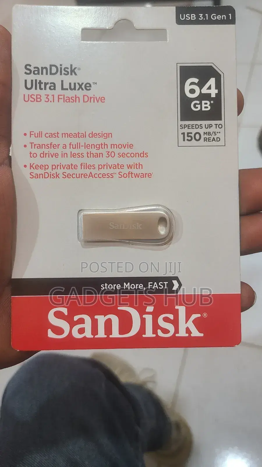 Sandisk
Ultra Luxe"
Usb 3.1 Flash Drive 64gb
