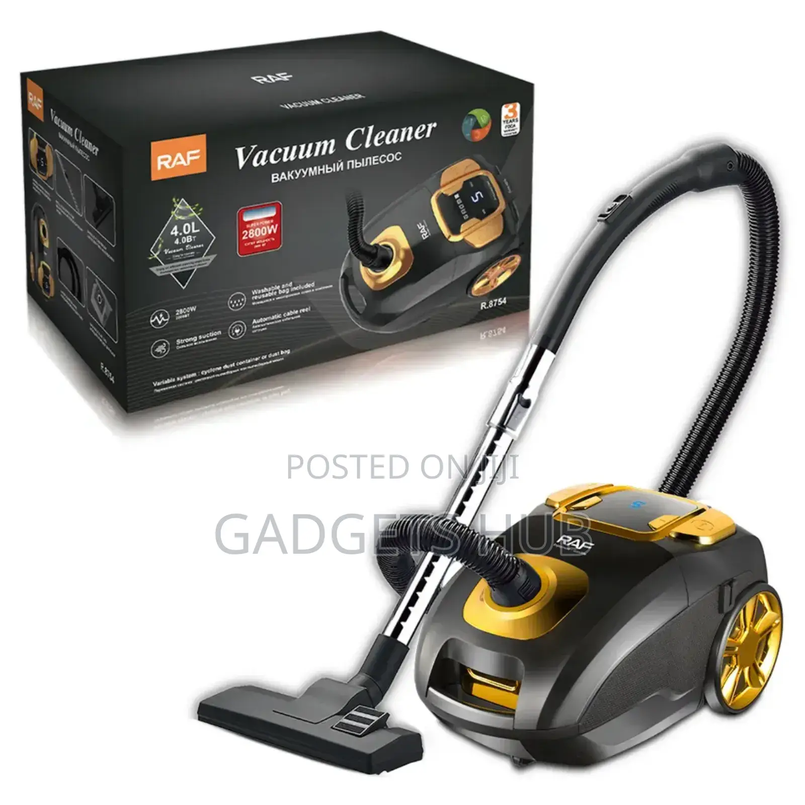 Strong Suction Vacuum Cleaner 2800w Digital Display 4l