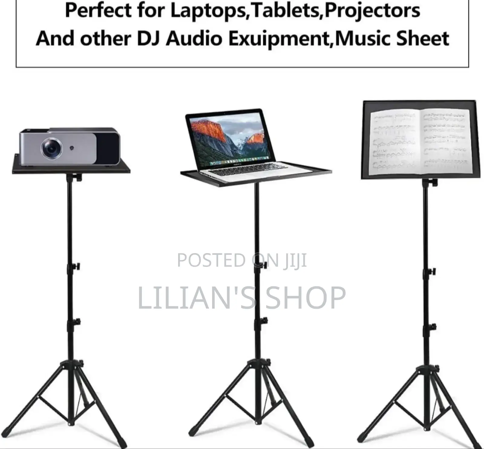 All in One Adjustable Free Standing Laptop Stand