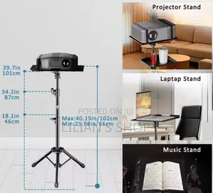 All in One Adjustable Free Standing Laptop Stand