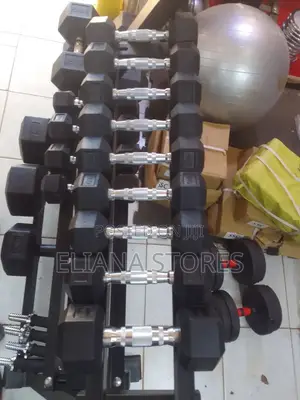 4kg Pair of Hexagon Dumbbells