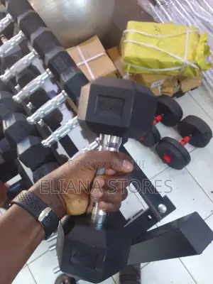 4kg Pair of Hexagon Dumbbells