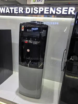SPJ 3 Tap Water Dispenser With a Refrigerator at the Bottom
