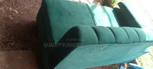 Green Armless 2 Seater
