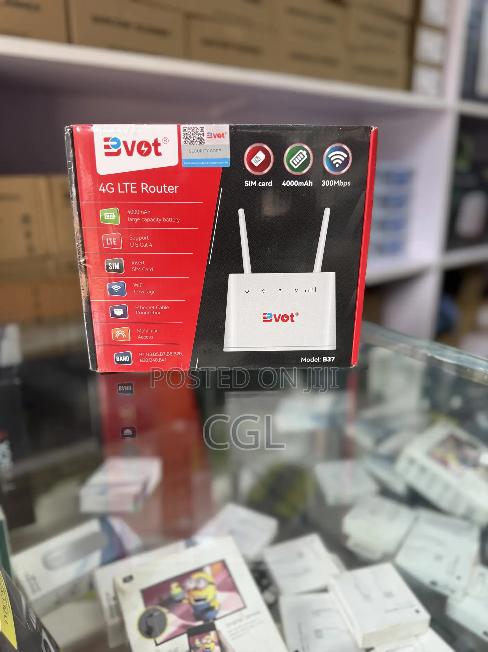 Bvot B37 4g Lte Universal Simcard Rechargeable Router