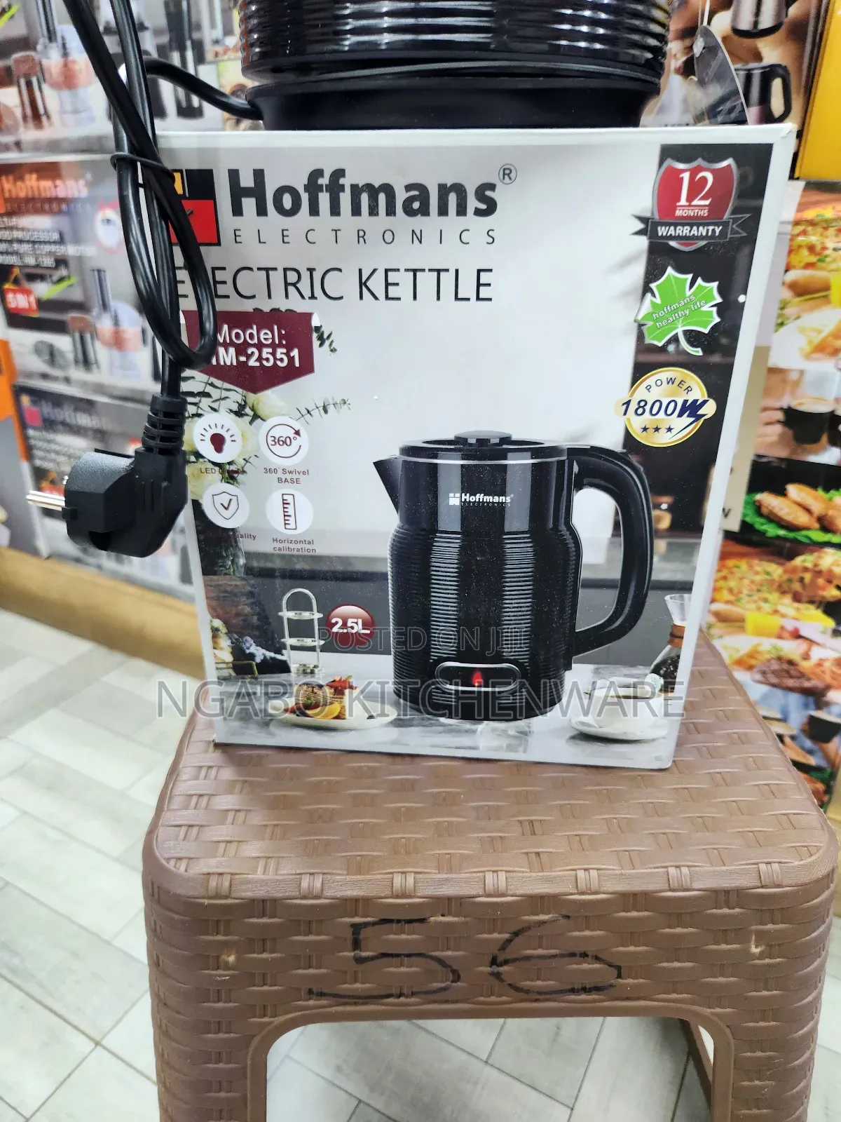 Electric Kettle Hoffman 2.5l