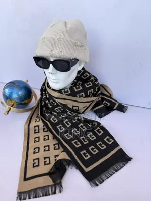 Photo - Cashmere Touch Scarf Black/Brown