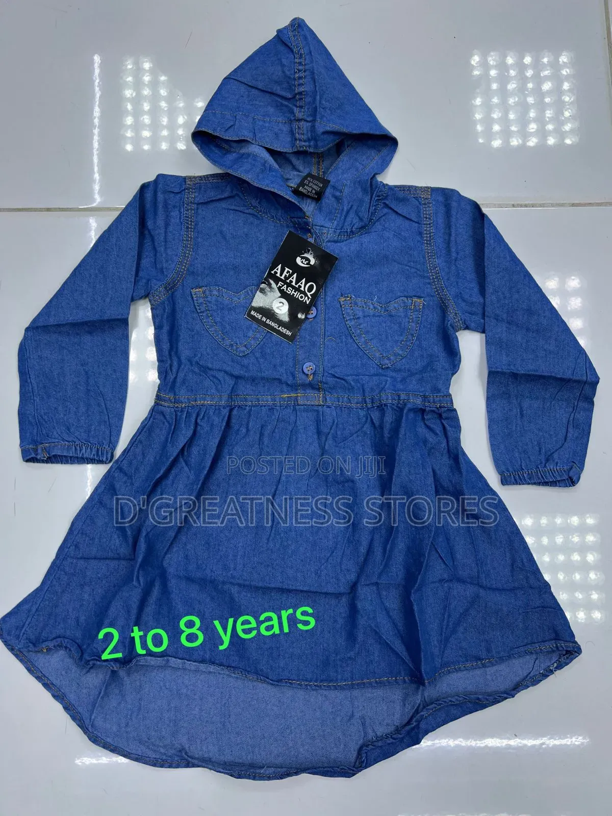 Jean Dresses With Hoody