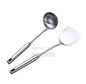 Aluminum Spoons Pair