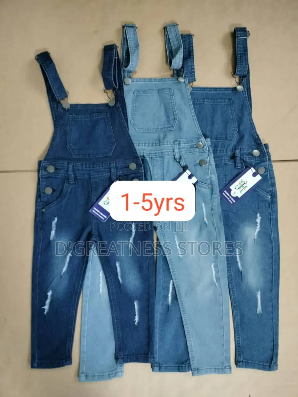 Girls Suspender Jeans