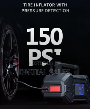 Photo - Portable Car Jump Starter 3000a With Air Compressor 12v
