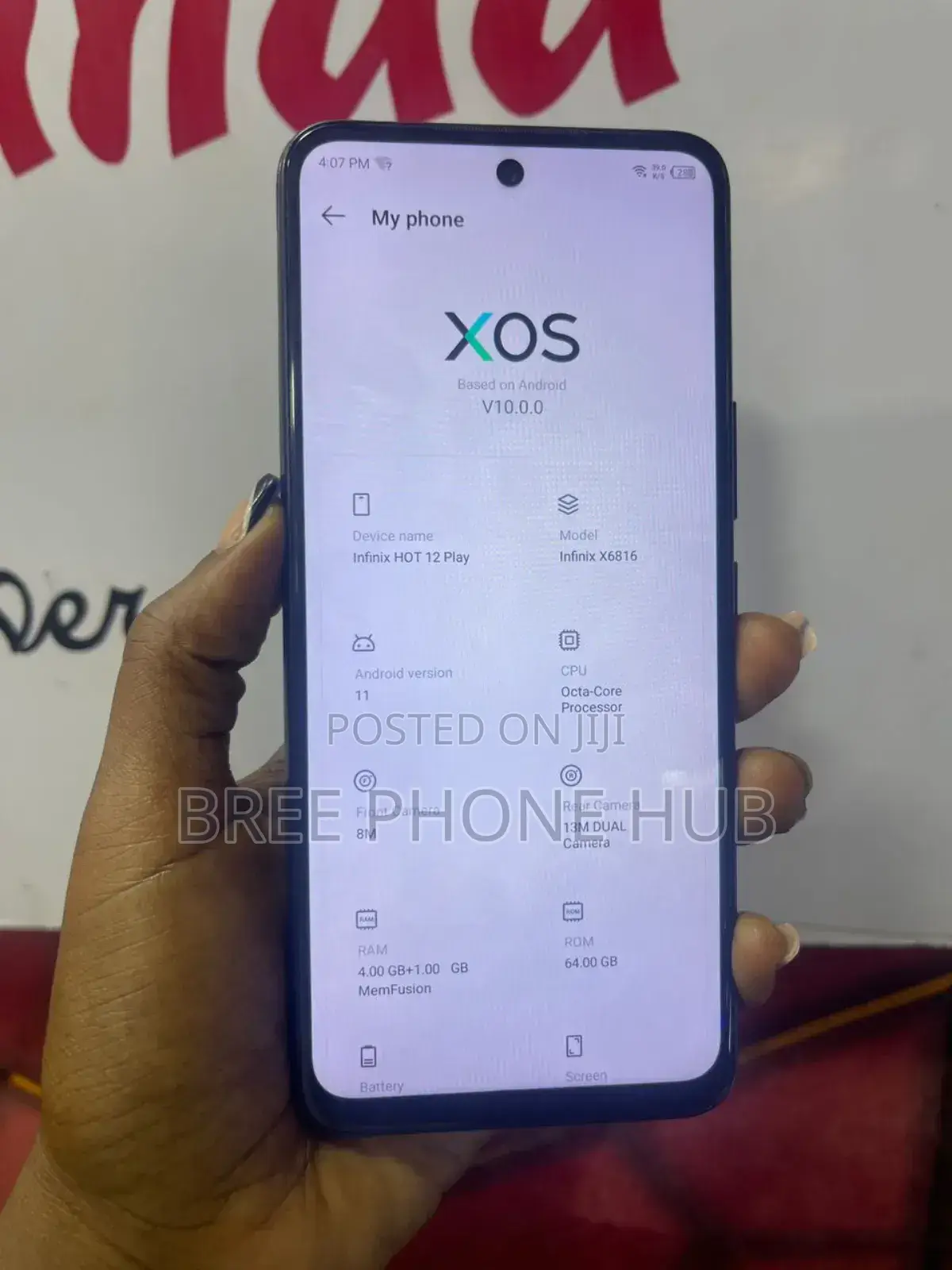 Infinix Hot 12 play 128 GB Black