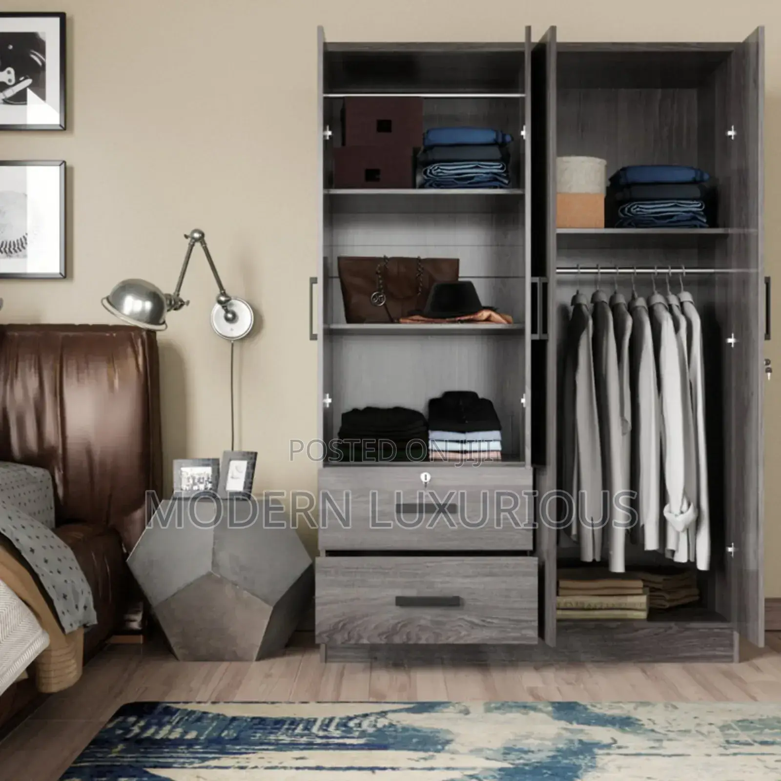 Nyumba /Yako Iwe Na Muonekan Wa/ Kisasa Modern Wardrobe/