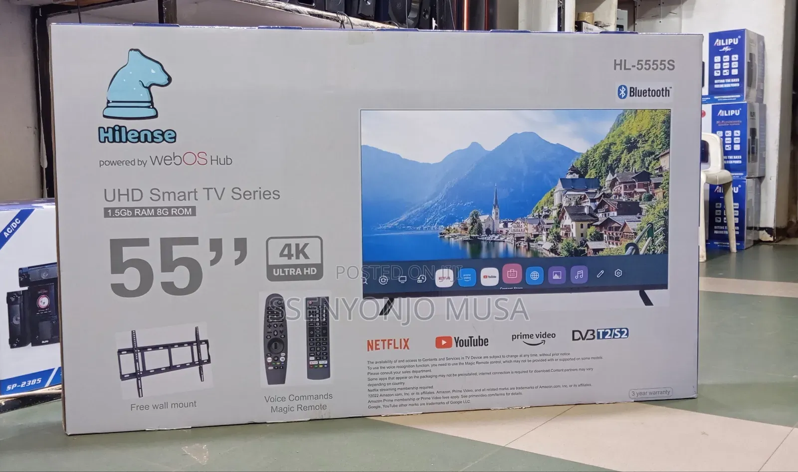 Hilense 55" Uhd Smart Tv - Webos, Voice Control, Netflix