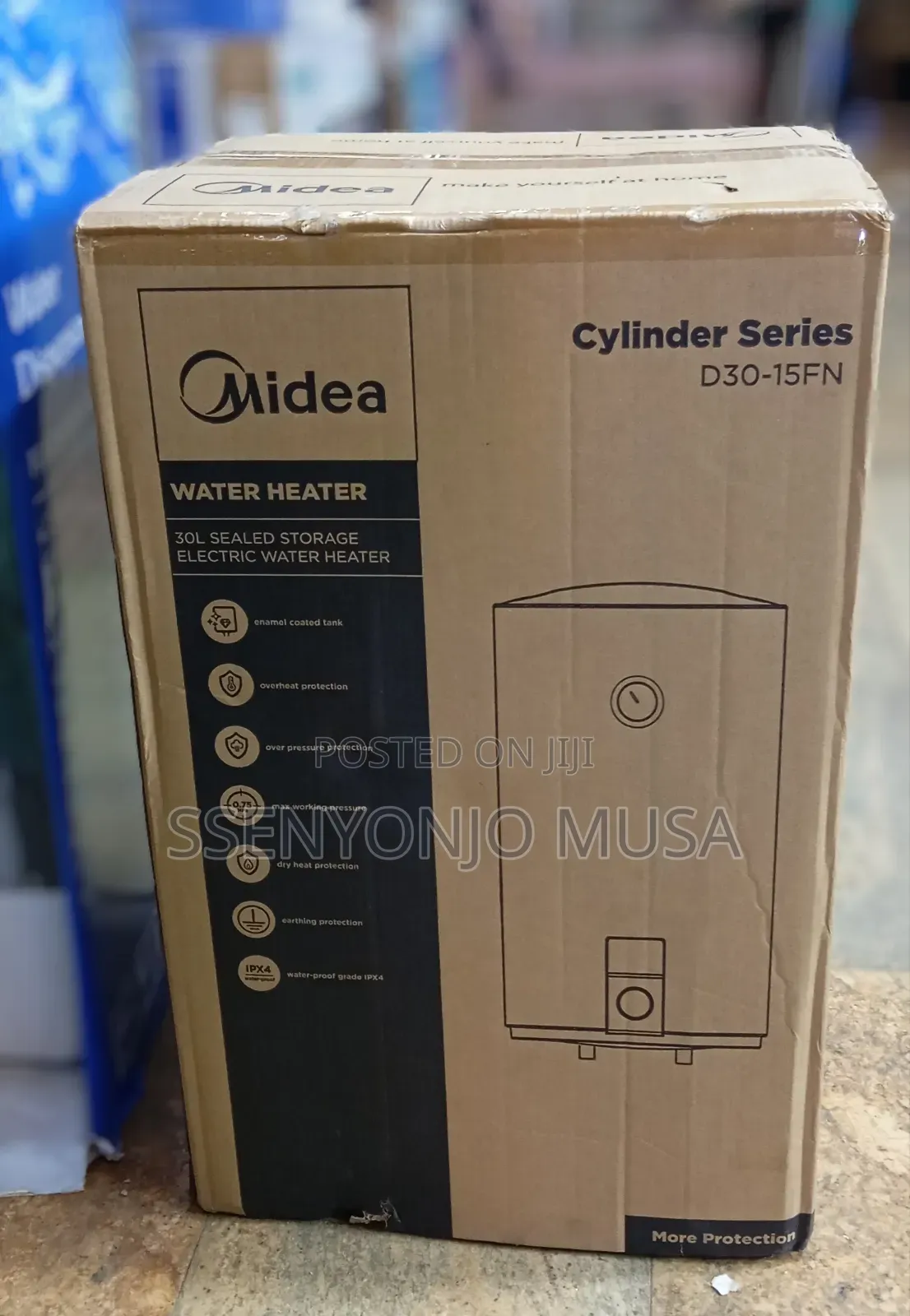 Midea Electric Water Heater 30l - Sealed Storage, 1500w
