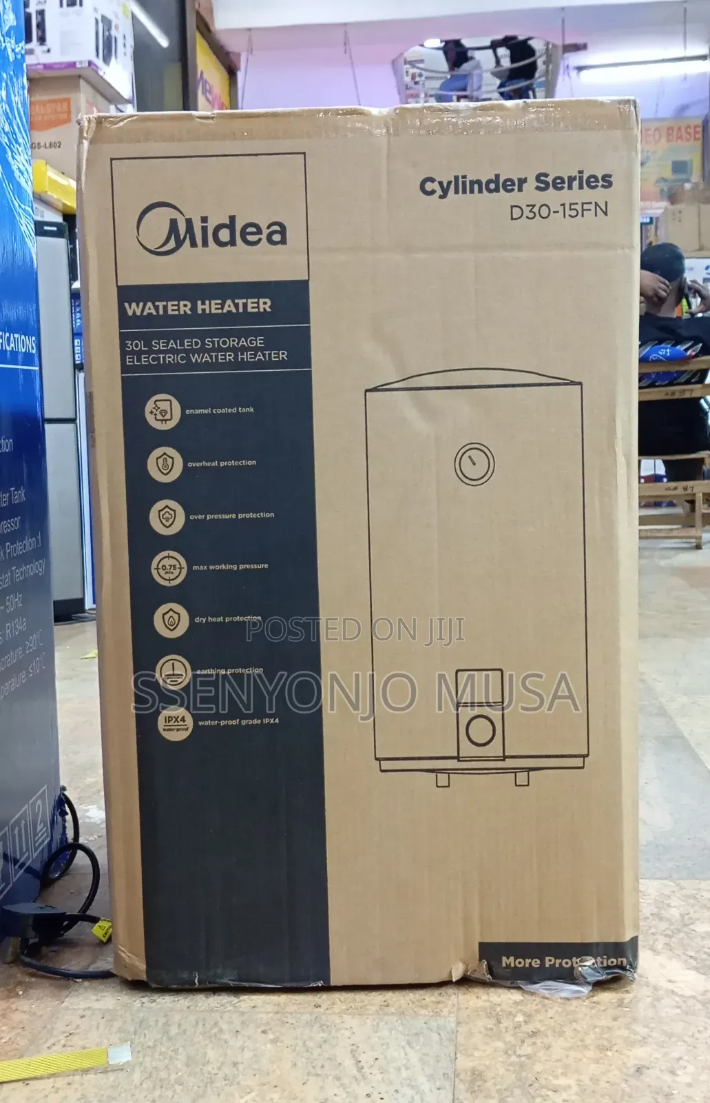 Midea Electric Water Heater 30l - Sealed Storage, 1500w