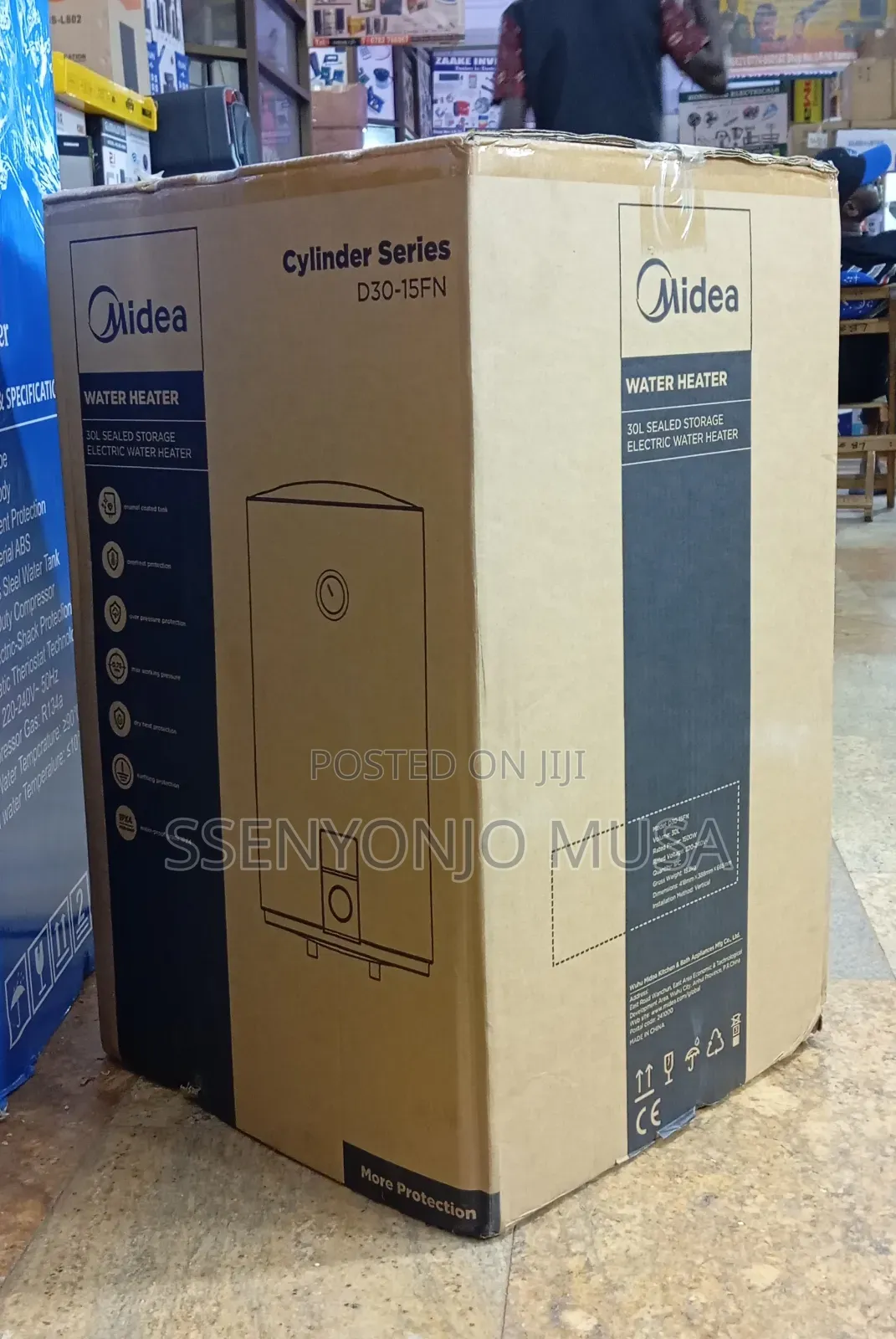 Midea Electric Water Heater 30l - Sealed Storage, 1500w