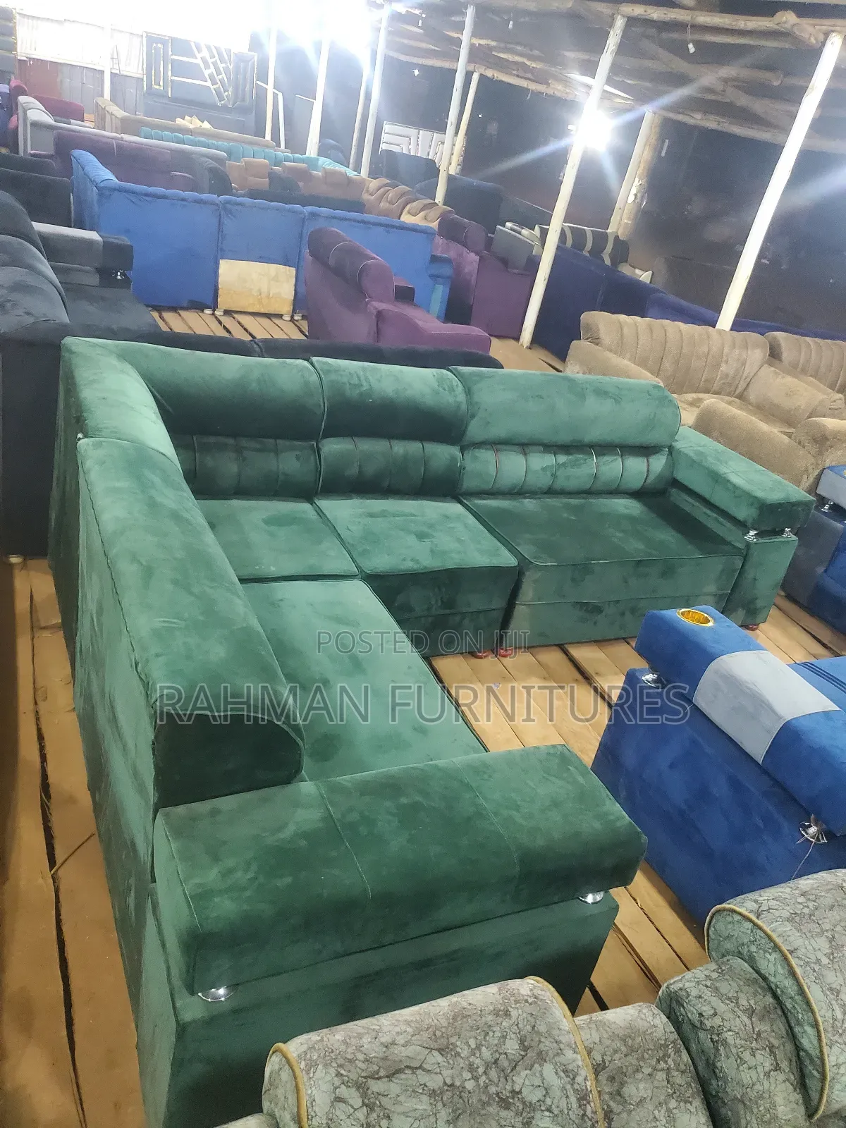 L Sofa Army Green