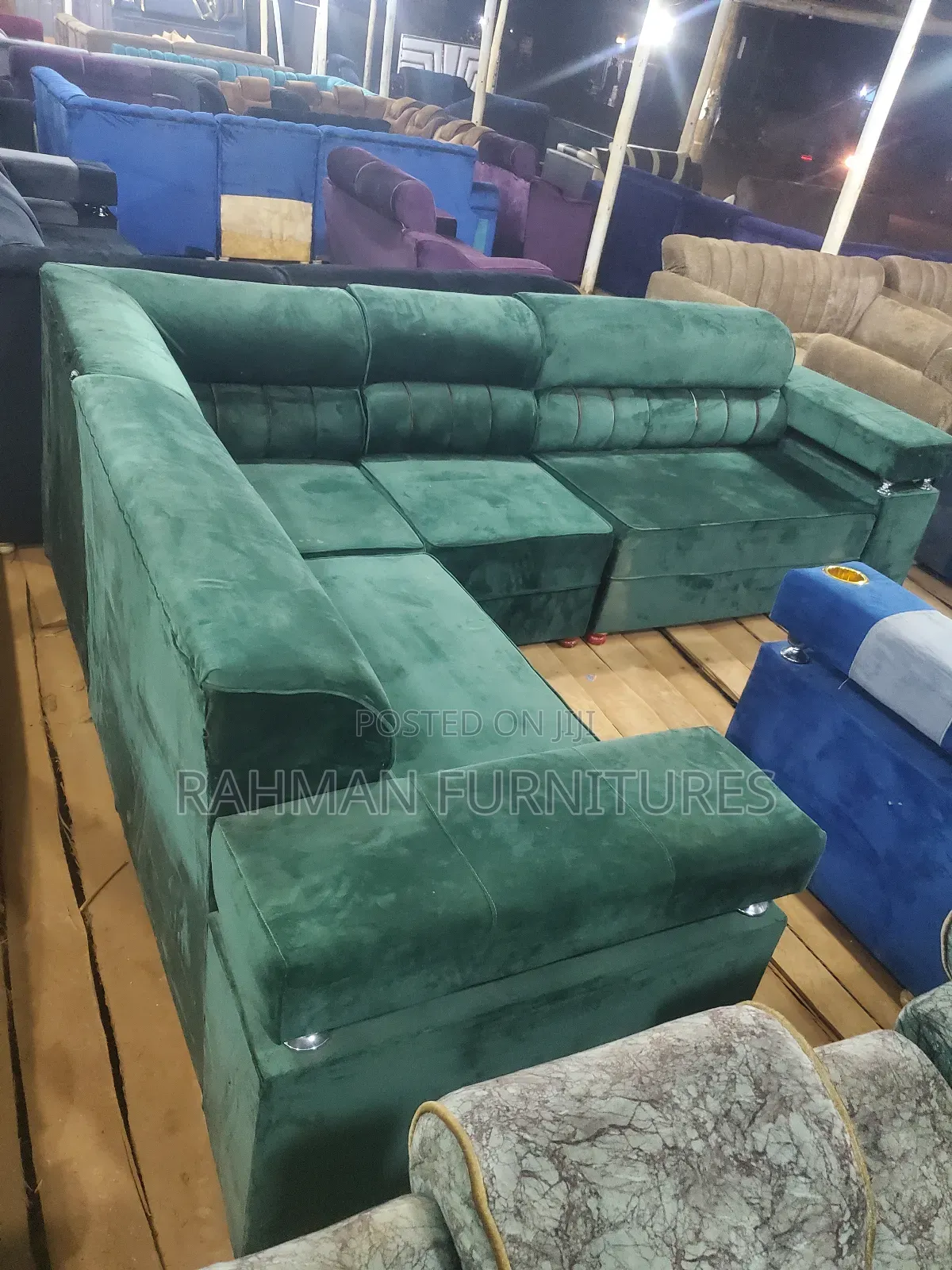 L Sofa Army Green