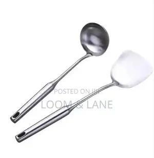 Aluminum Spoons, Pair.