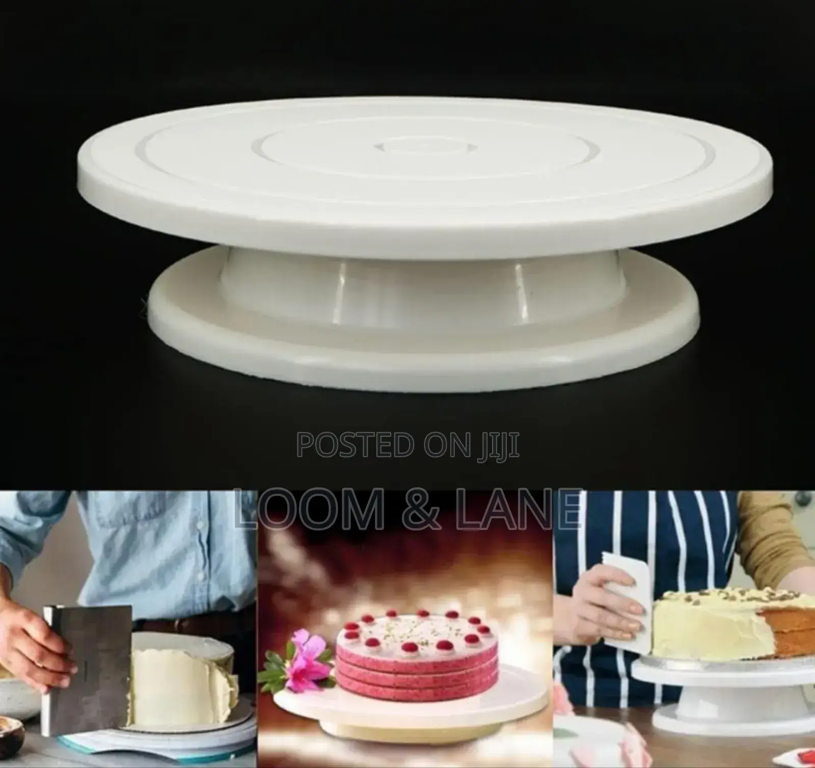28cm Plastic Cake Stand Turntable