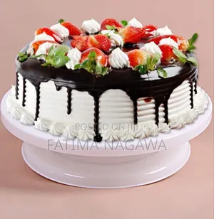 Photo - 28cm Plastic Cake Stand Turntable