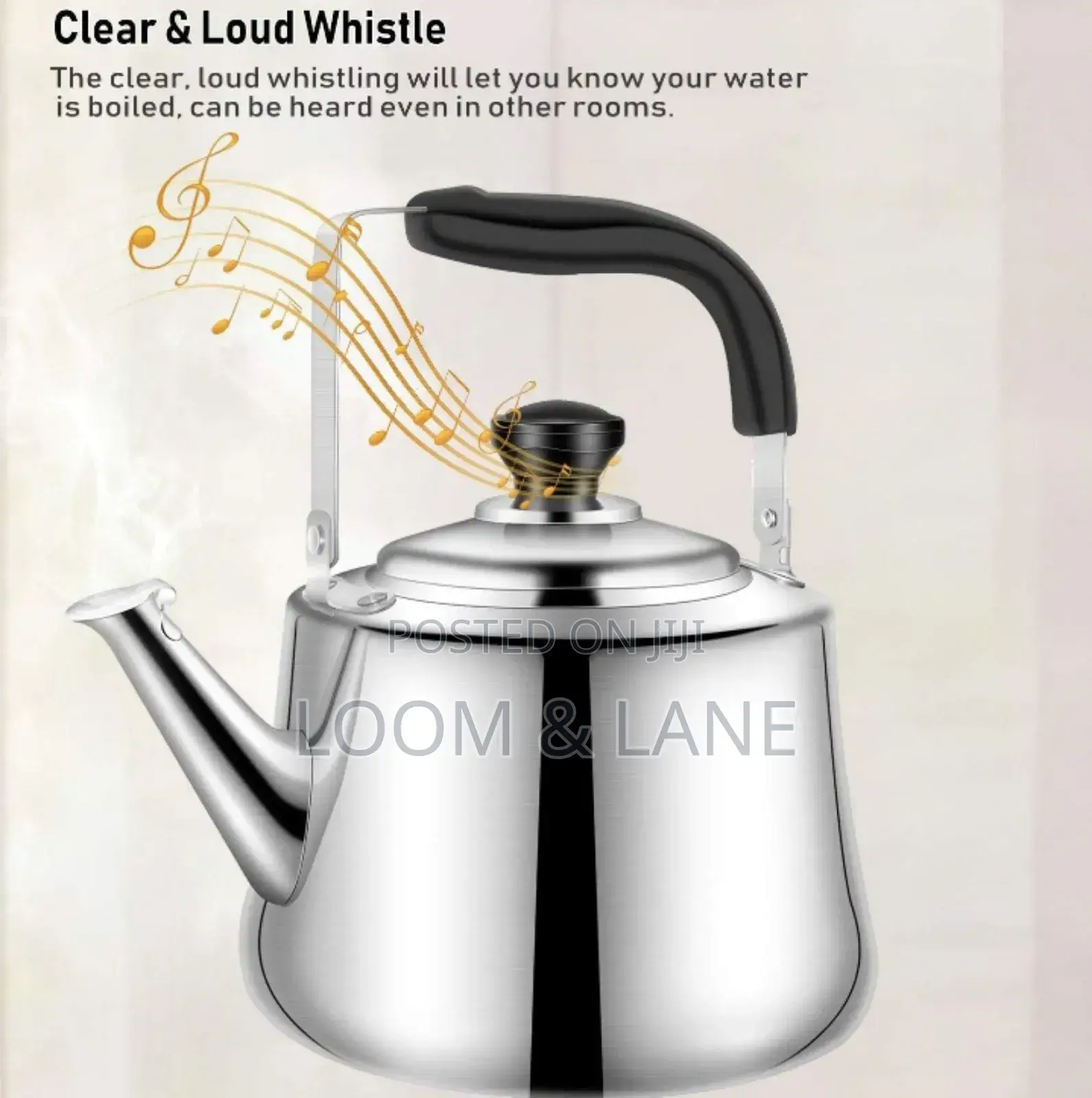 Durable Stovetop Stainless Steel 5litres Whistling Kettle