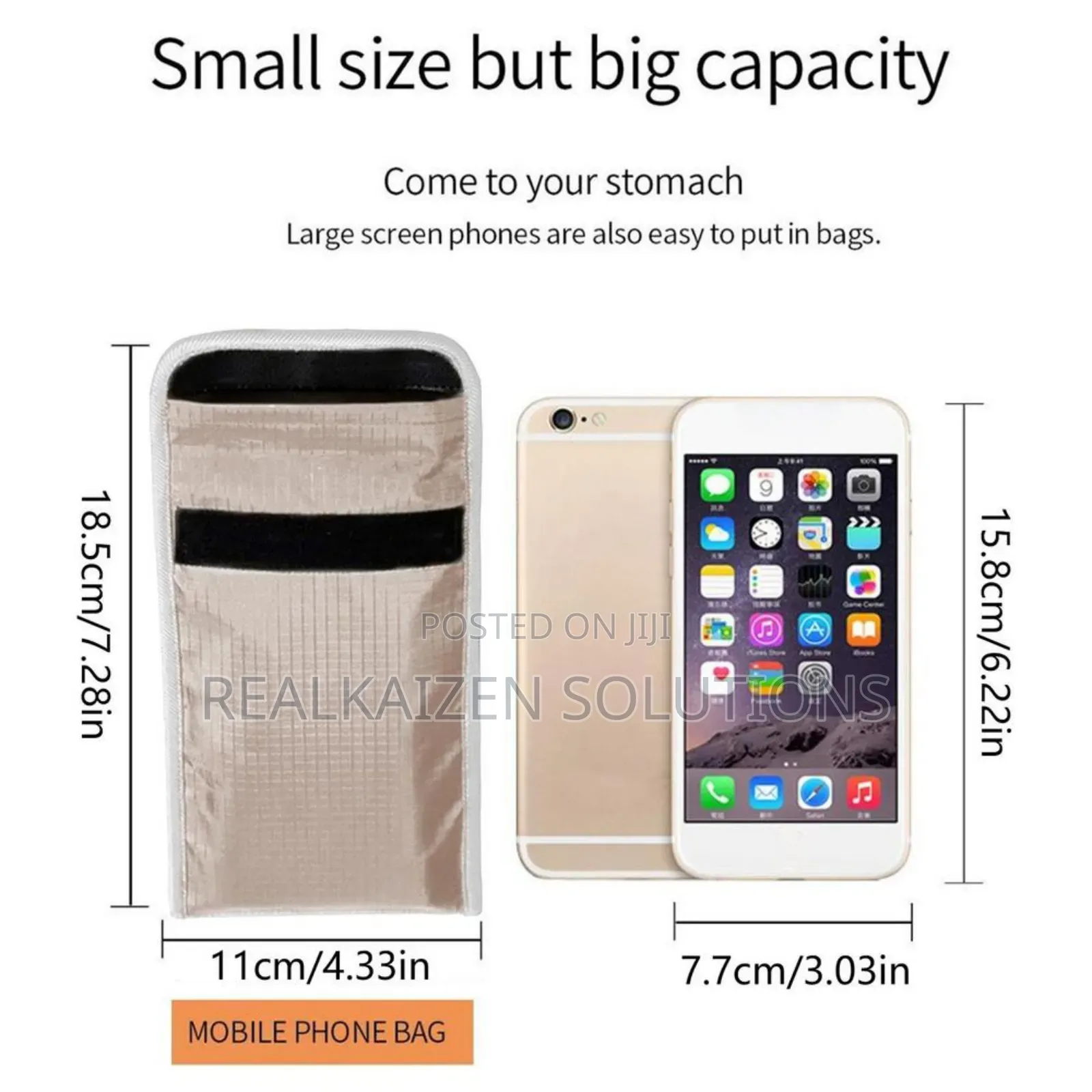 Security Anti-Radiation Phone Signal Block Faraday Pouch Bag