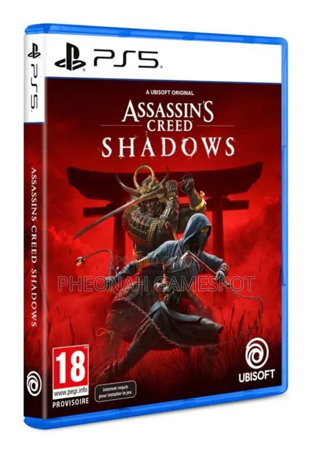 Assasin's Creed Shadows Game Cd for Ps4 and Ps5 Available