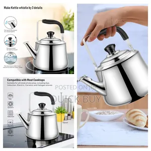 Durable Stovetop Stainless Steel 5litres Whistling Kettle