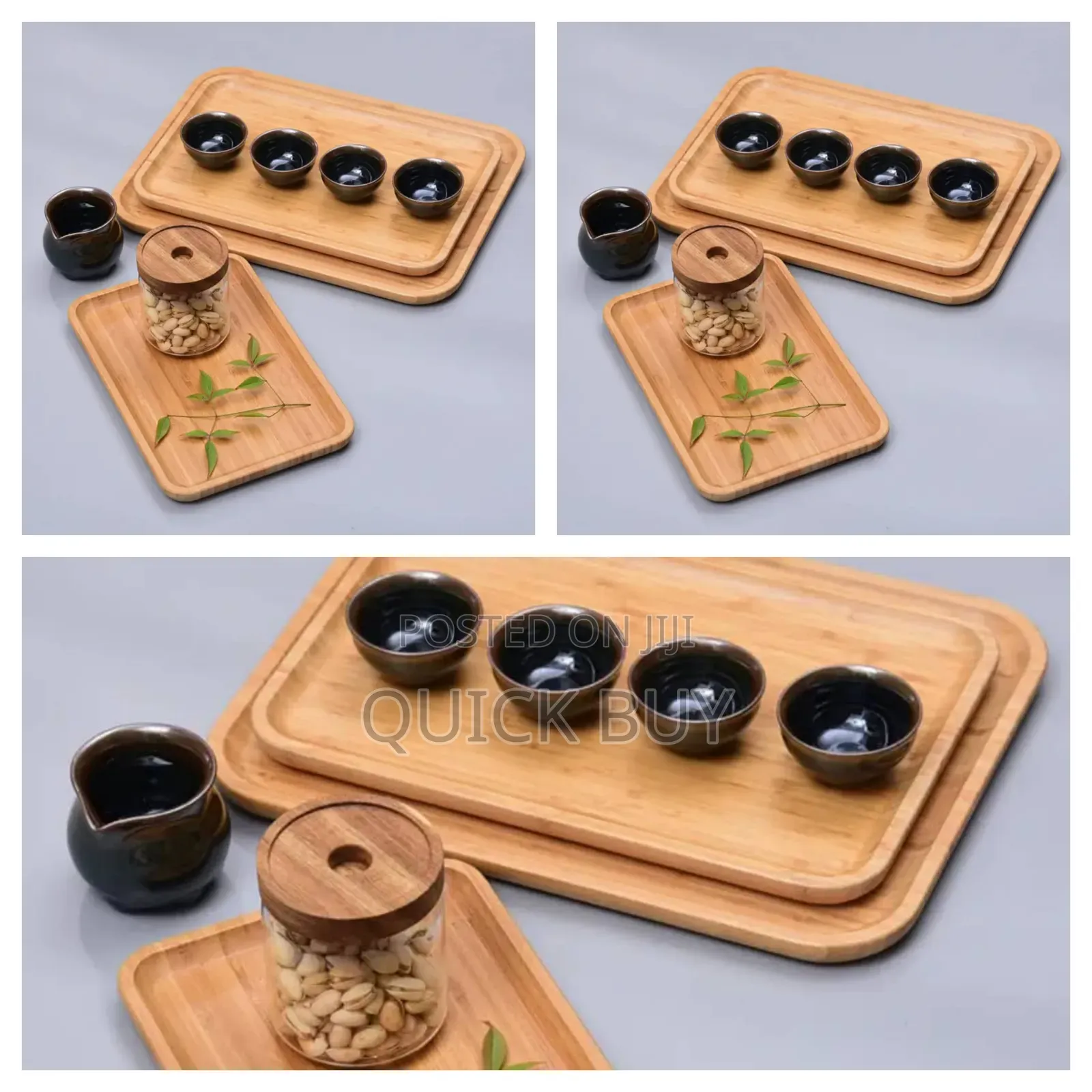 Bamboo Tray Set(3pcs)