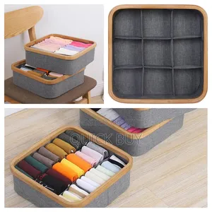 9-Cell Non-Lided Square Underwear Storage Basket