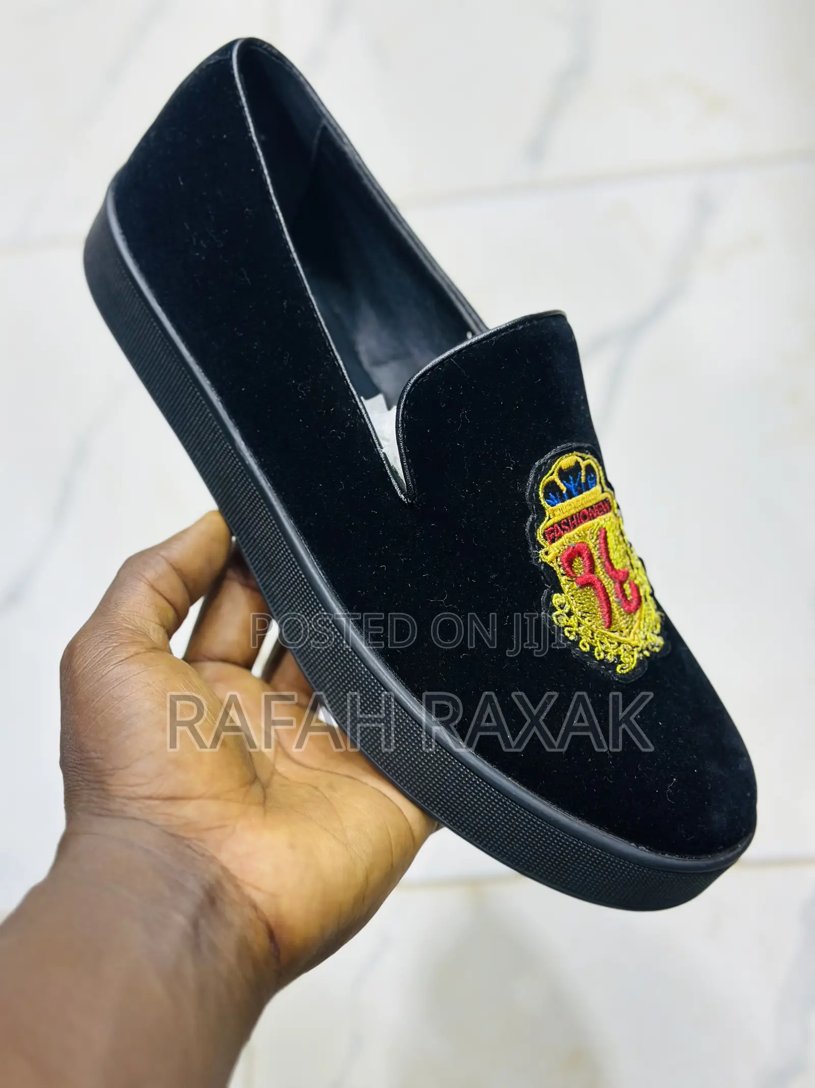 Original Men’S Black Suede Billionaire Velvet Loafers