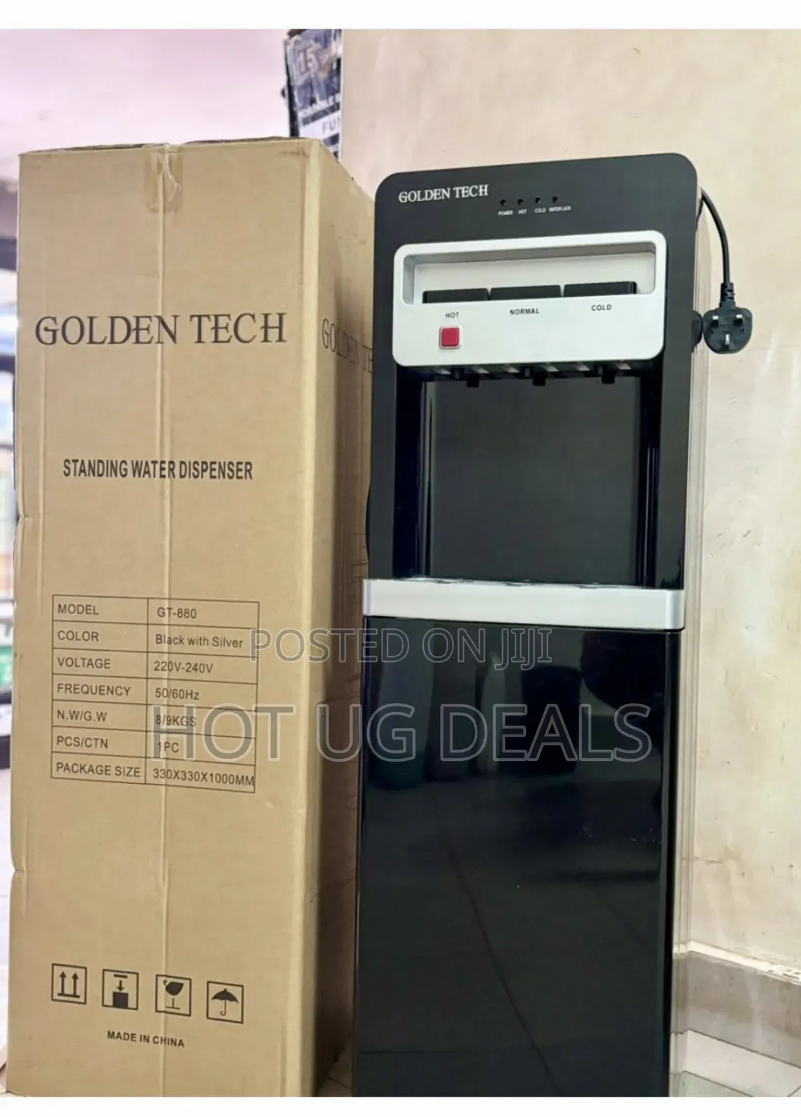 3 Tap Hot, Cold Warm Water Dispenser With Bottom Loader