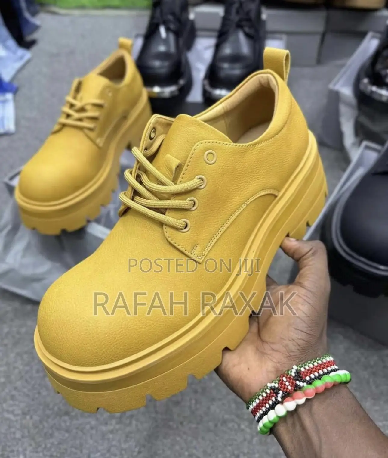 Original Men’S Yellow Luxury Balenciaga Chunky Shoes
