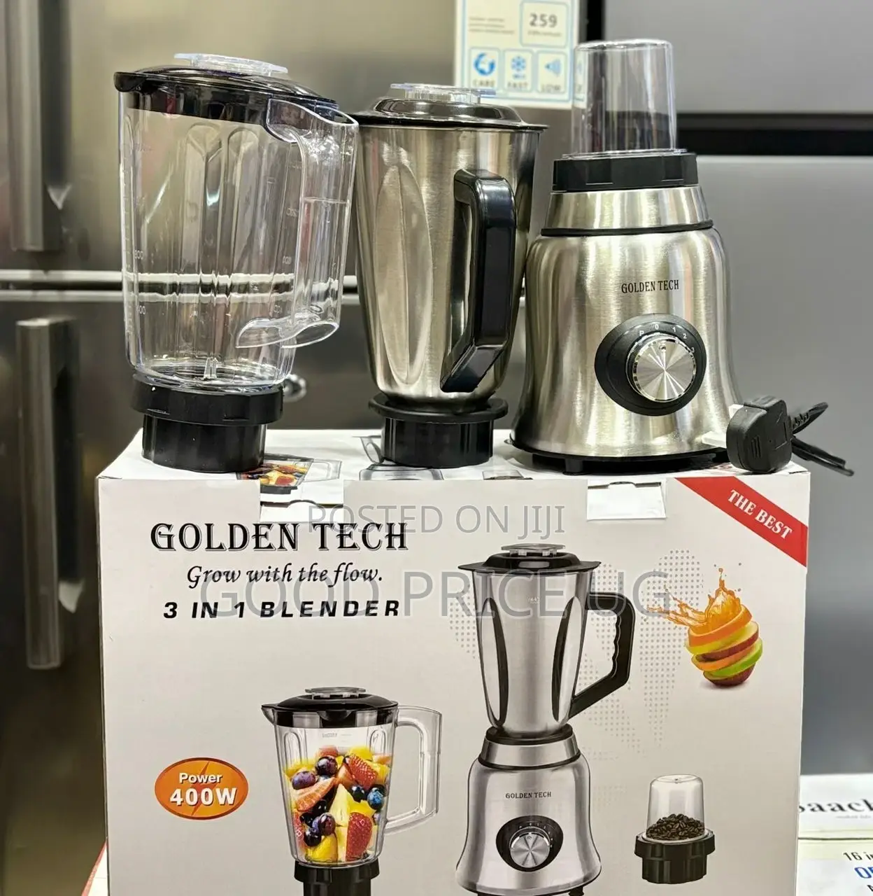 Goldentech 3 in 1 Blender 400w