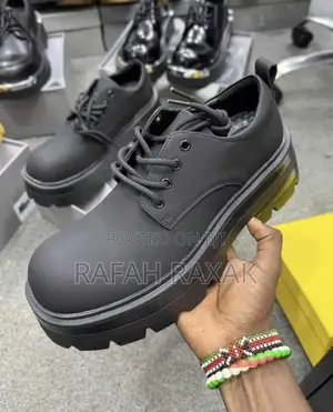 Original Men’S Black Luxury Balenciaga Chunky Oxford Shoes