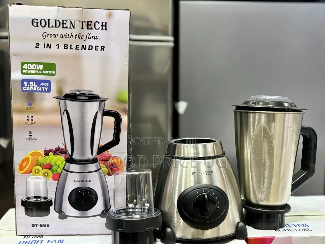 Goldentech Stainless Blende 2n1 1.5l