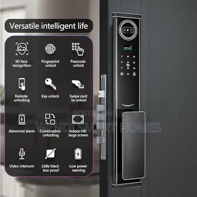 Smart Door Lock, With Active Intercom, 3d Face Recognition