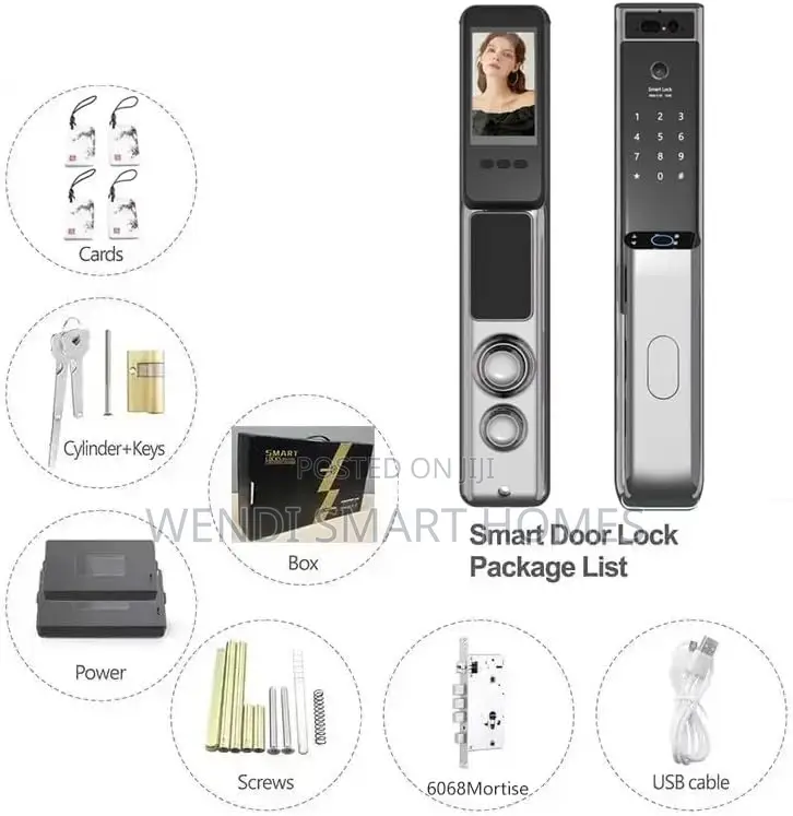 Smart Lock With 3d Facial Recognition,Real-Time Monitor