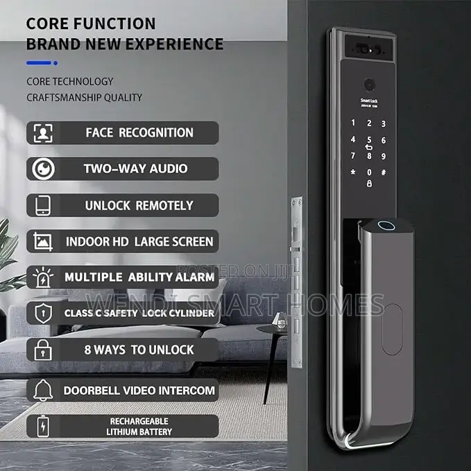 Smart Lock With 3d Facial Recognition,Real-Time Monitor