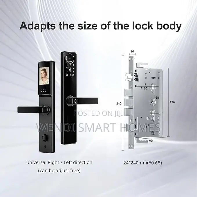 Smart Lock With Cat Eye Camera Video Two-Way Audio Door Lock
