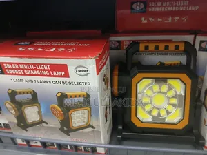7lamps Multichannel Solar Rechargeable Torch Flashlight