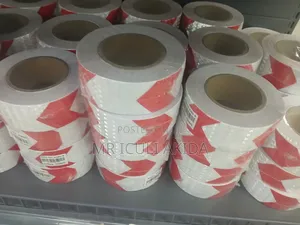 50meters Conspicuity Red And White Reflective Tape