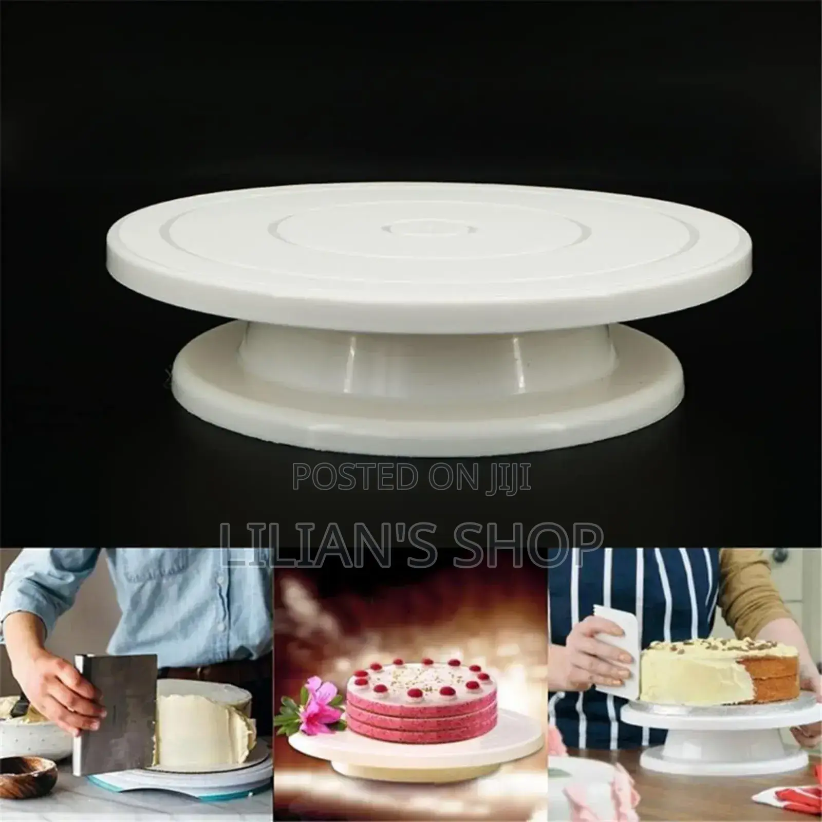 28cm Plastic Cake Stand Turntable