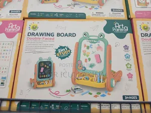 2in1 Kids Double Faced Art Painting Games Learning Board