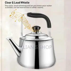 Durable Stovetop Stainless Steel 5litres Whistling Kettle