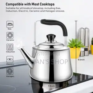 Durable Stovetop Stainless Steel 5litres Whistling Kettle