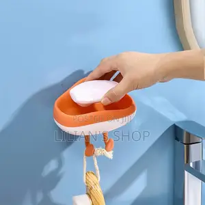 Seld Adhesive Soap Bathroom Soap Holder With Lid