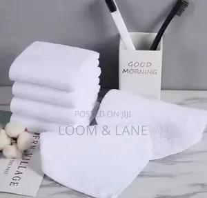 6pcs Square Mini White Face Towels